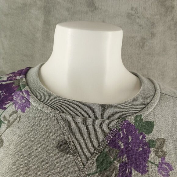 NWT KAREN SCOTT Floral Fleece Cozy Sweatshirt Pullover Small(4-6) Cotton Blend - Picture 4 of 13
